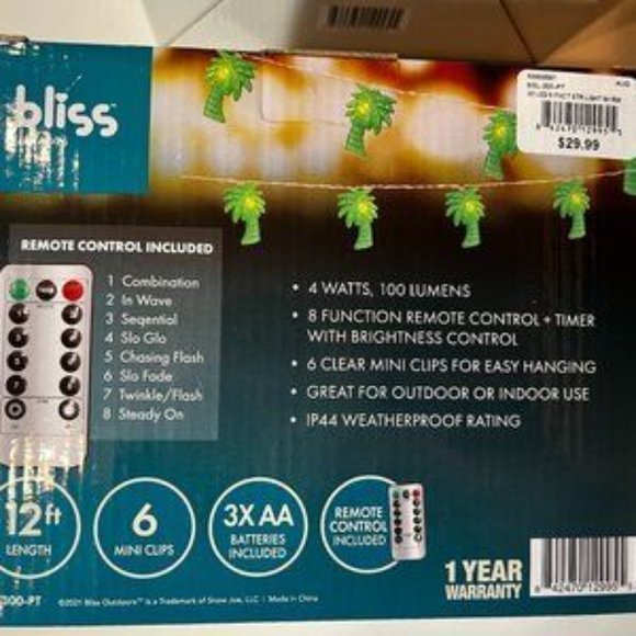 String Lights - Palm Trees (Two‎ Sets!) (new / p/s/x) - Picture 4 of 8